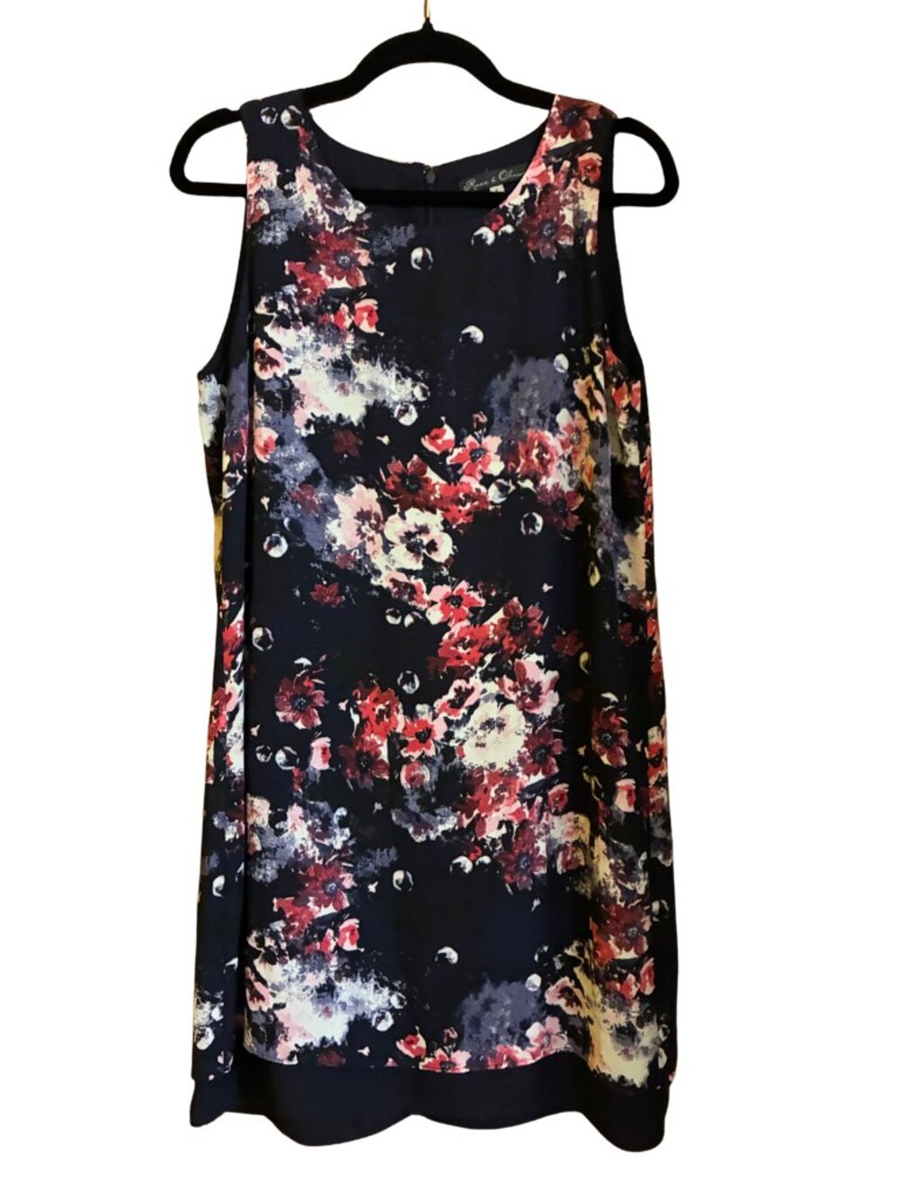Rose & Olive Size 8 Fall Floral Dress Moody Romantic Dark Feminine Artsy Chic